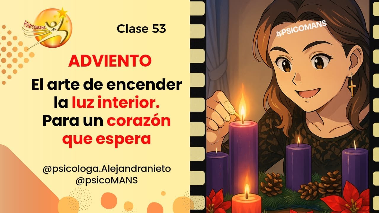 ✨Clase 53 ADVIENTO: EL ARTE DE ENCENDER LA LUZ INTERIOR. PARA UN CORAZÓN QUE ESPERA