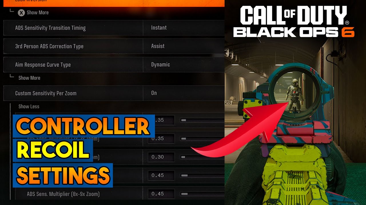Moje ustawienia odrzutu w Black Ops 6 są niemal ZEROWE