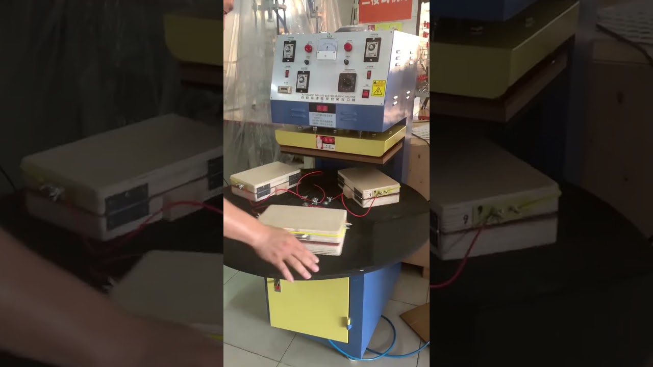 Manual blister sealing machine for double-sided paper cards packaging #blisterpackagingmachine