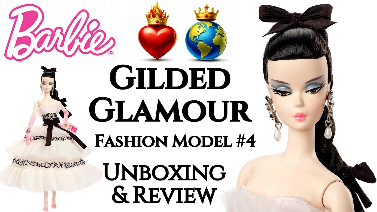 🎀 ЗОЛОТИСТЫЙ ГЛАМУР или ЗОЛОТИСТЫЕ НЕРВЫ 💎 Кукла Барби Silkstone Fashion Model 4 👑 ECW 🌎 РАСПАКОВ...