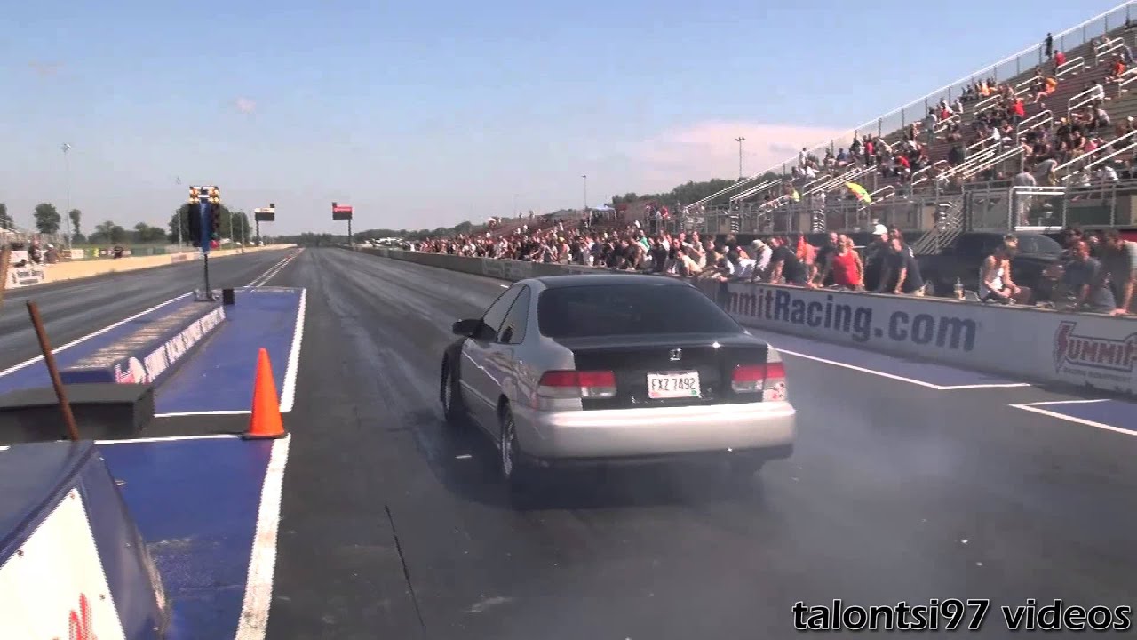 10sec 600hp Turbo Hondas racing 21st DSM/EVO/GTR Shootout