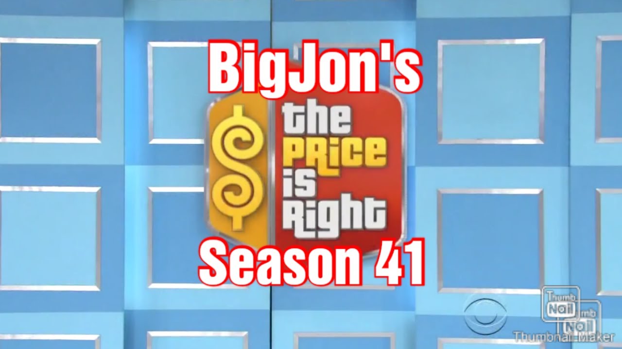 BigJon's The Price Is Right Season 41: @GameJ06's Game (2025 Update)