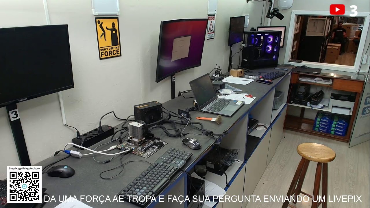 #239 LIVE MONTAGEM E ASSISTENCIA DE PCS GAMER E HARDWARE EM GERAL