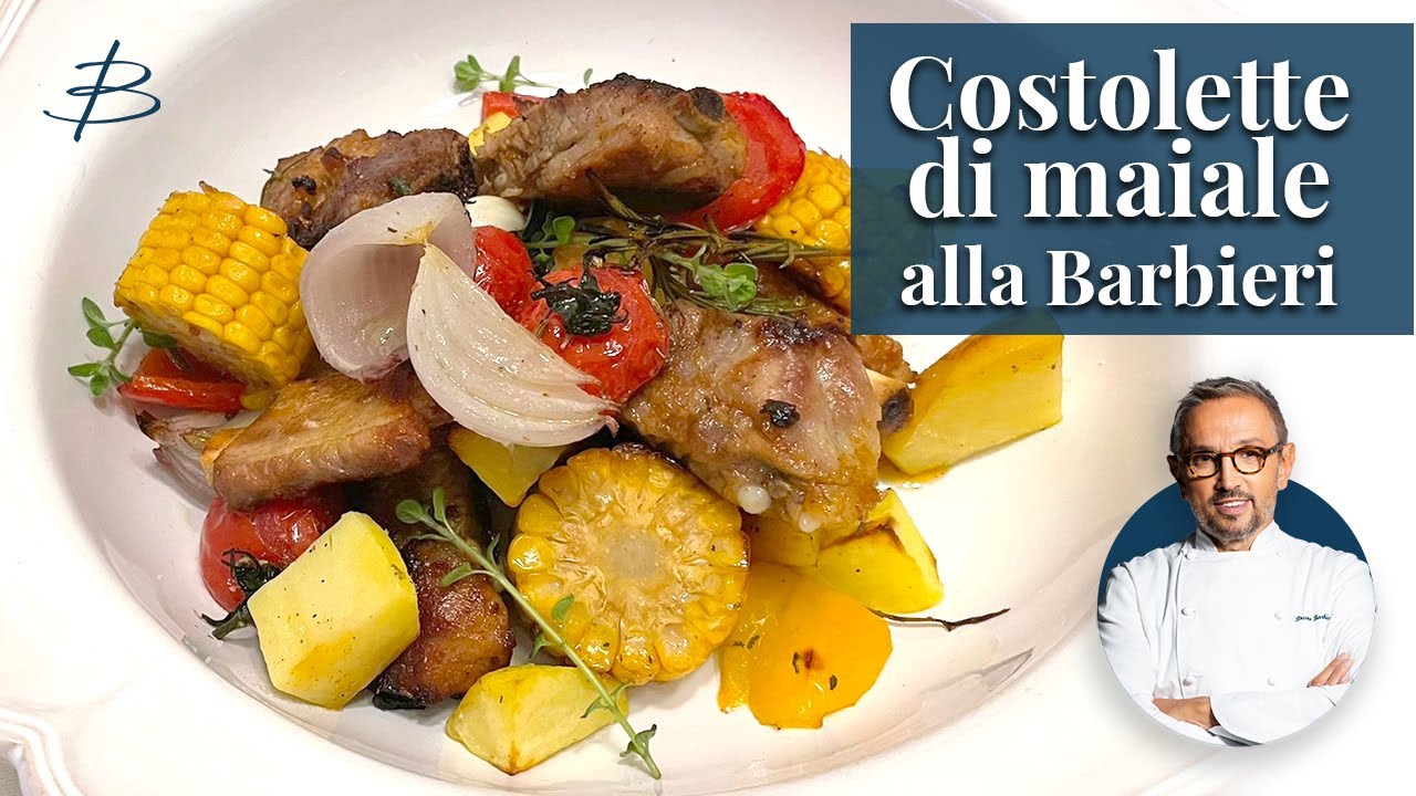 Costolette di maiale al forno | Chef BRUNO BARBIERI