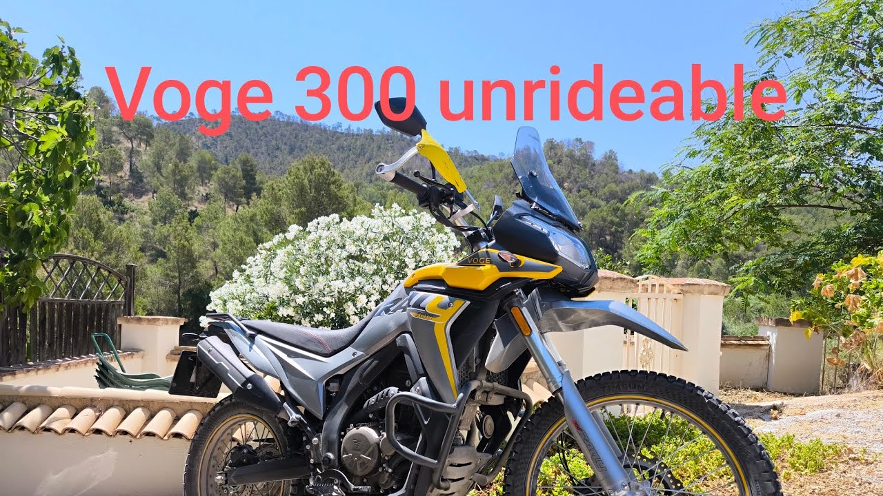 Voge 300 rally. Fitting bar risers and dropping the front triple tree 