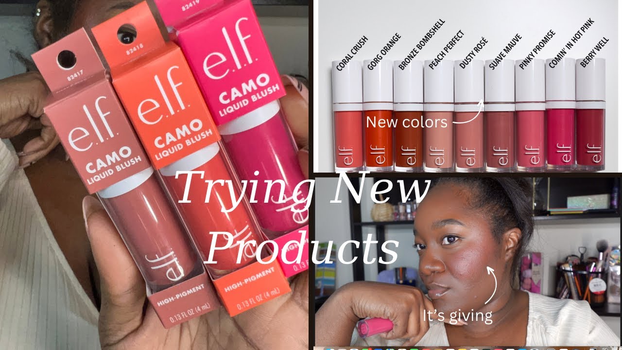 Trying New Products! New ELF CAMO LIQUID BLUSH