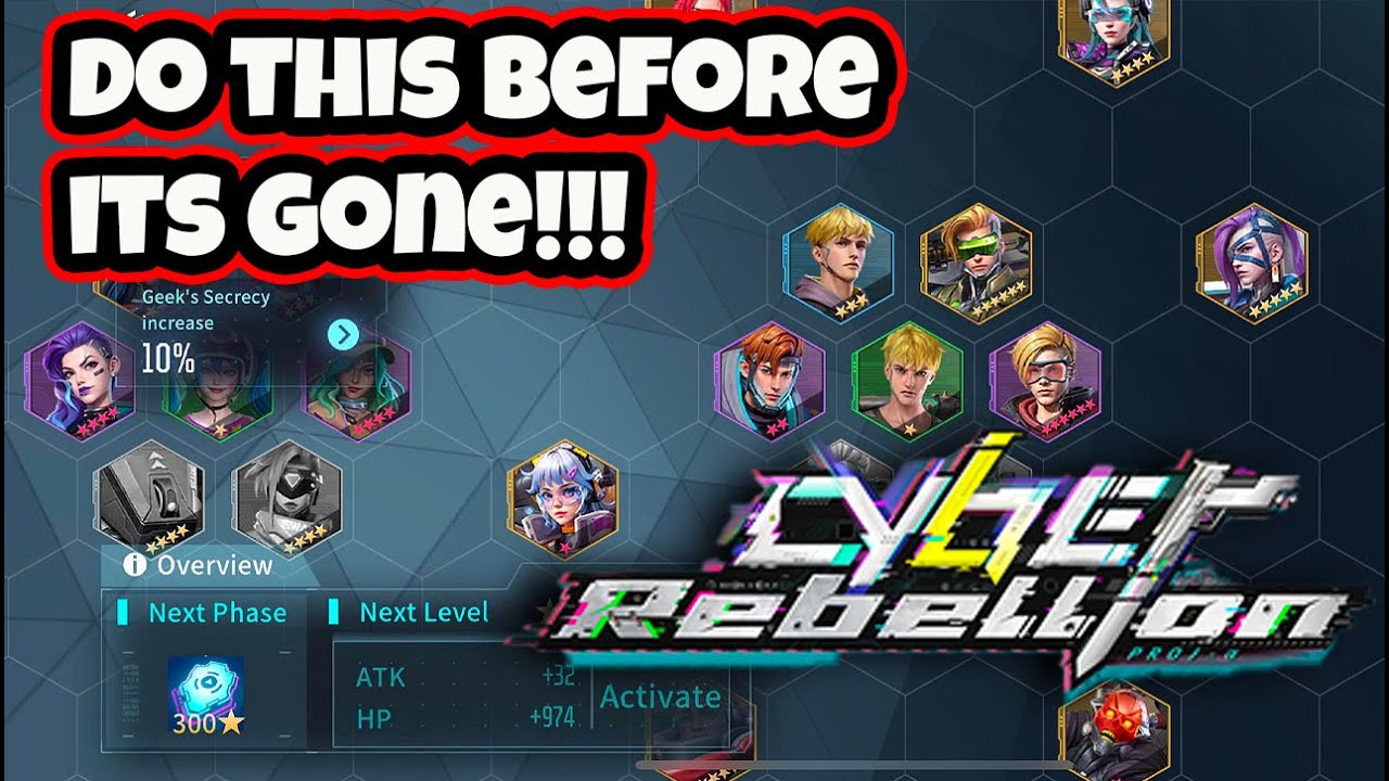 DON'T MISS OUT ON THIS Your long term growth is important Cyber Rebellion