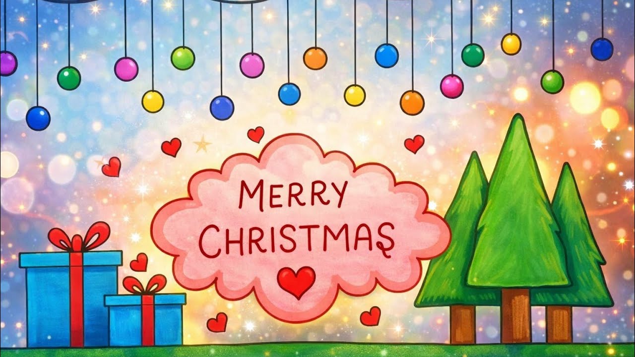 Christmas drawing | merry Christmas | easy drawing for merry Christmas | christmas tree drawing 