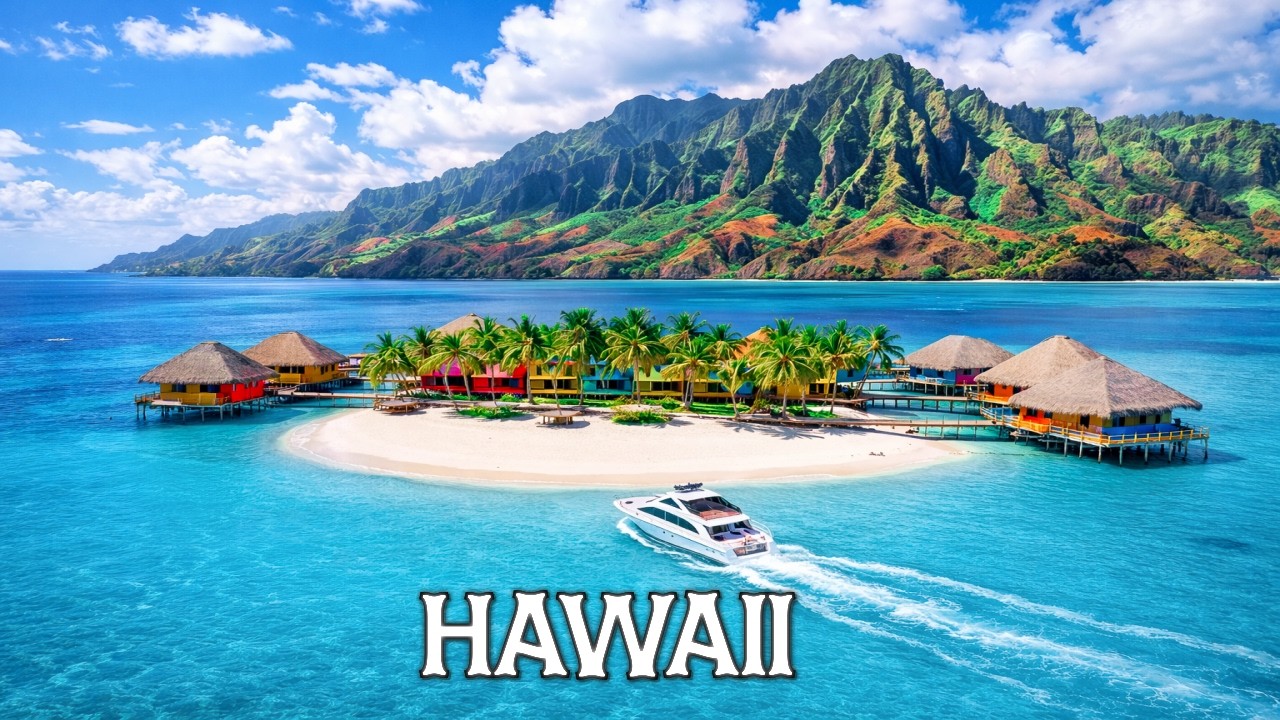 HAWAII 4K 🌊 Tropical Paradise – Stunning Beaches with Relaxing Music