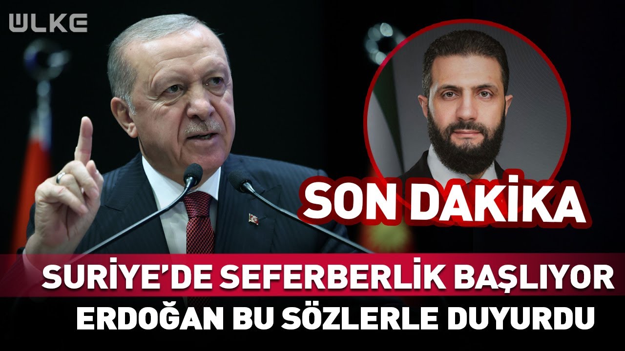 Suriye'de Seferberlik Başlıyor! Erdoğan Bu Sözlerle Duyurdu #Sondakika