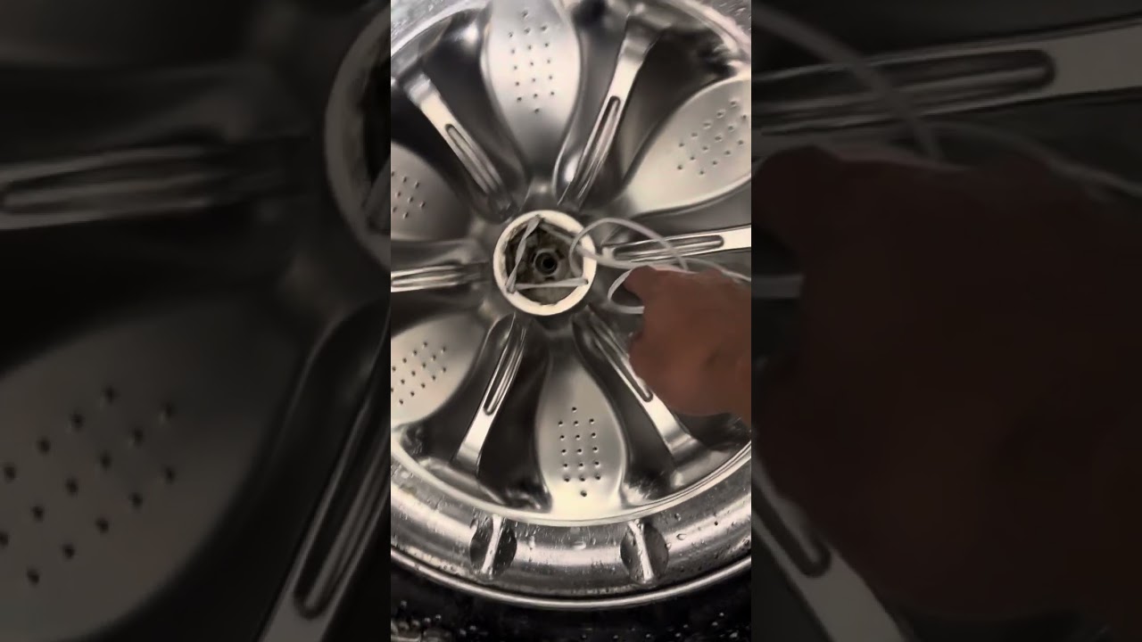 Easy way to remove wash plate in LG washer.