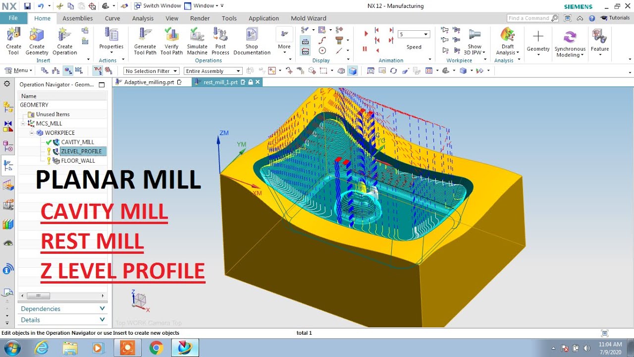 #NX CAM #DAY #Cavity mill