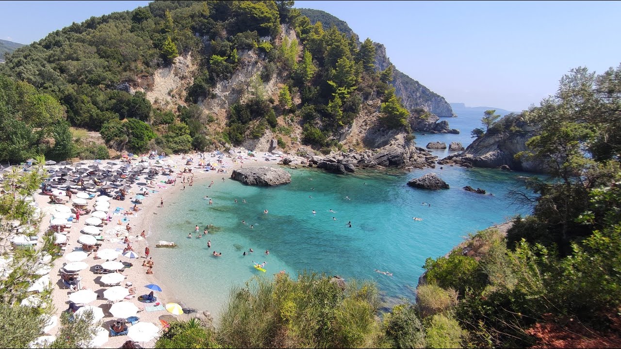 Greece 2024 🇬🇷 Parga, Piso Krioneri beach, Atrium bar, Venetian Castle