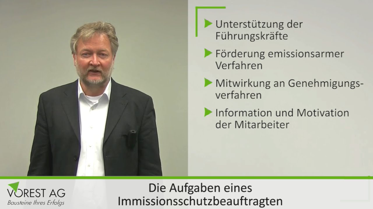 Was sind die Aufgaben des Immissionsschutzbeauftragten?