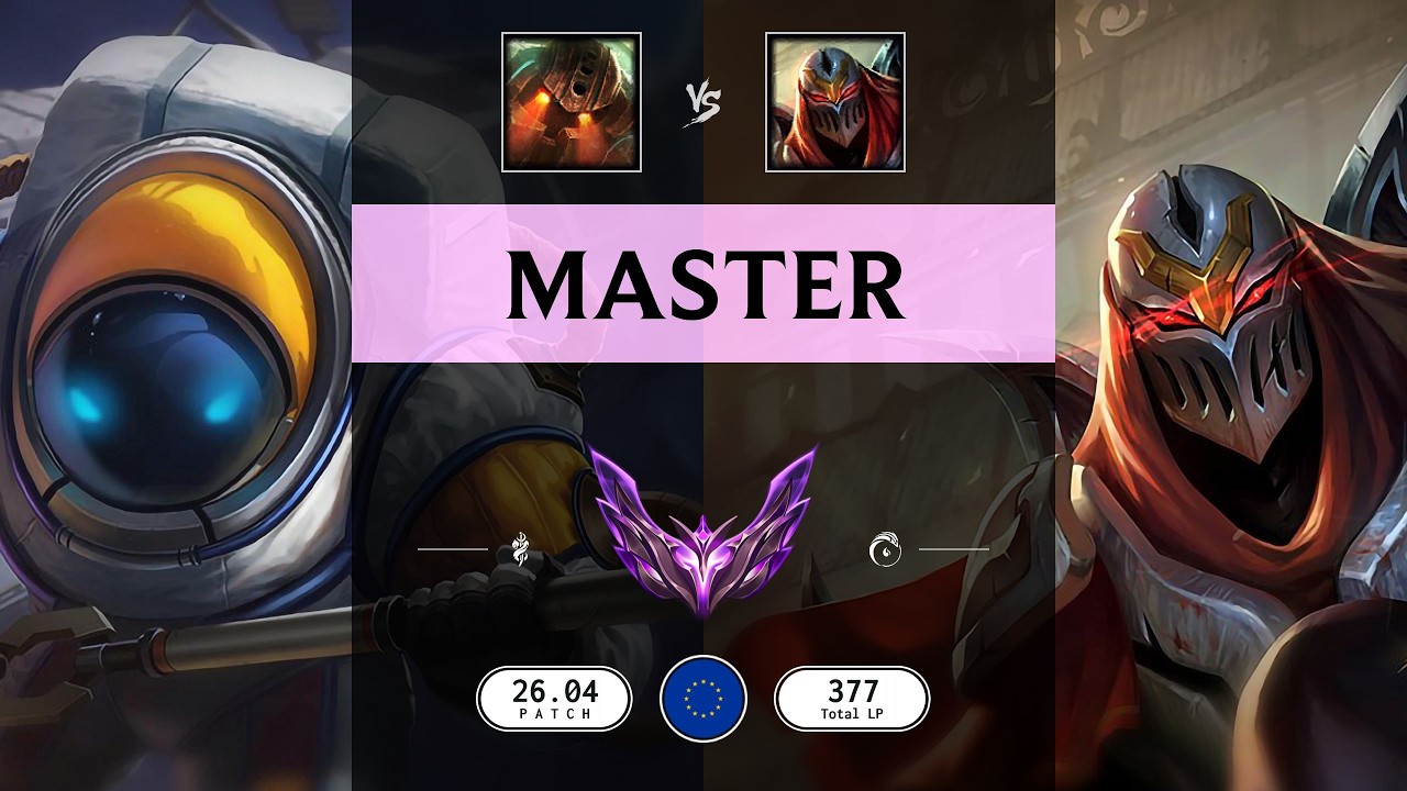 Master Match: Nautilus vs Zed - EUW server Patch 26.04