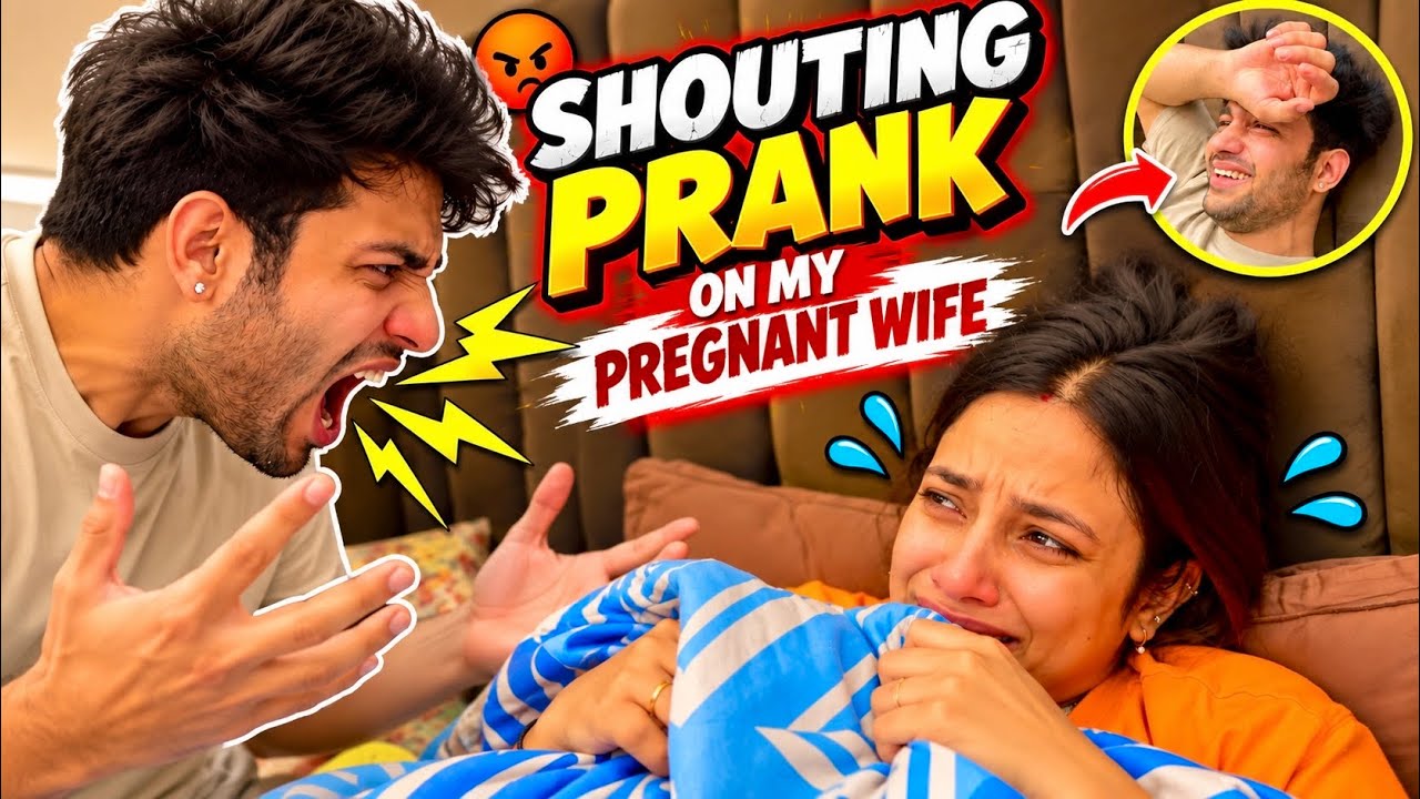 Shouting Prank On My Pregnant Wife😰🤰| @tusharshrutivlogs 