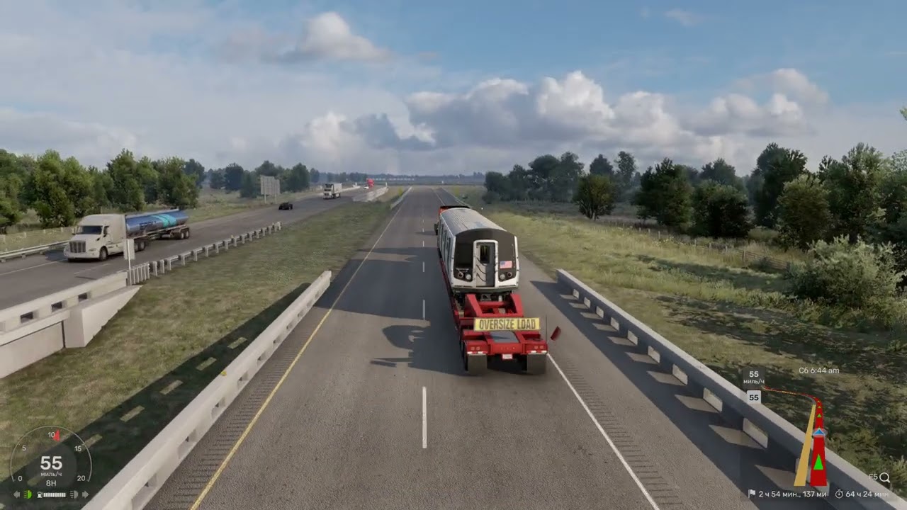 доставка вагона метро American Truck Simulator 1.58