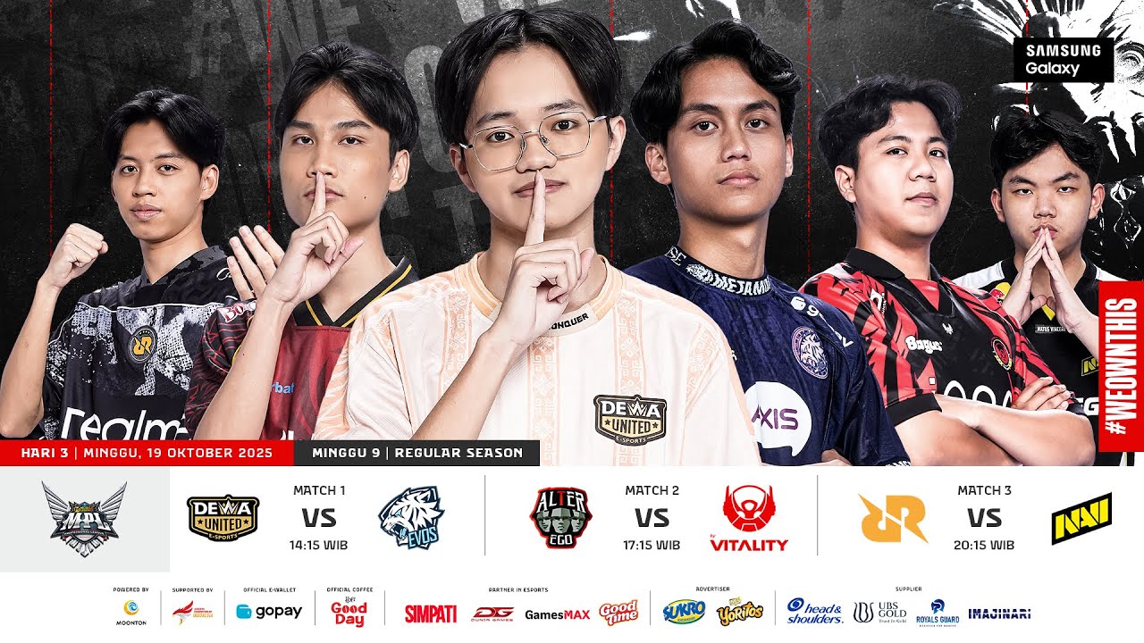 🔴 LIVE | MPL ID S16 | RS Hari 3 Minggu 9 | Bahasa Indonesia
