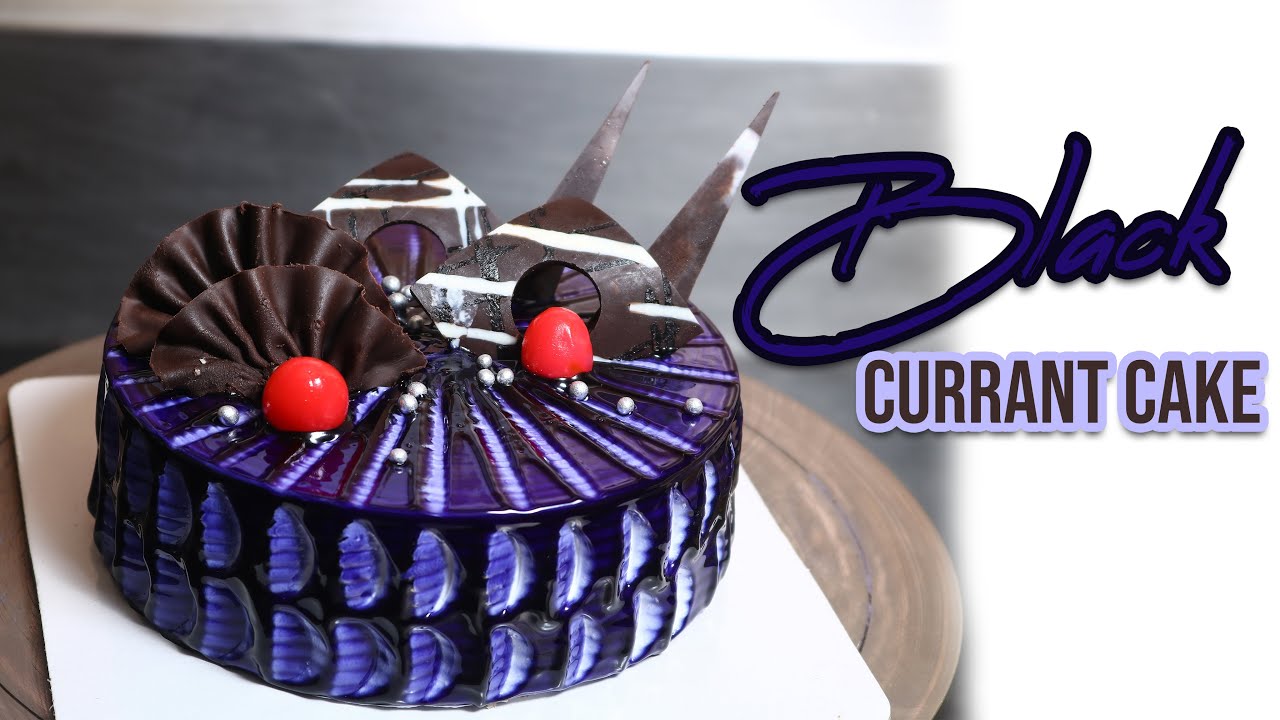 How To Make Eggless Black Currant Cake Recipe | Black Currant Cake | The Cake Shop