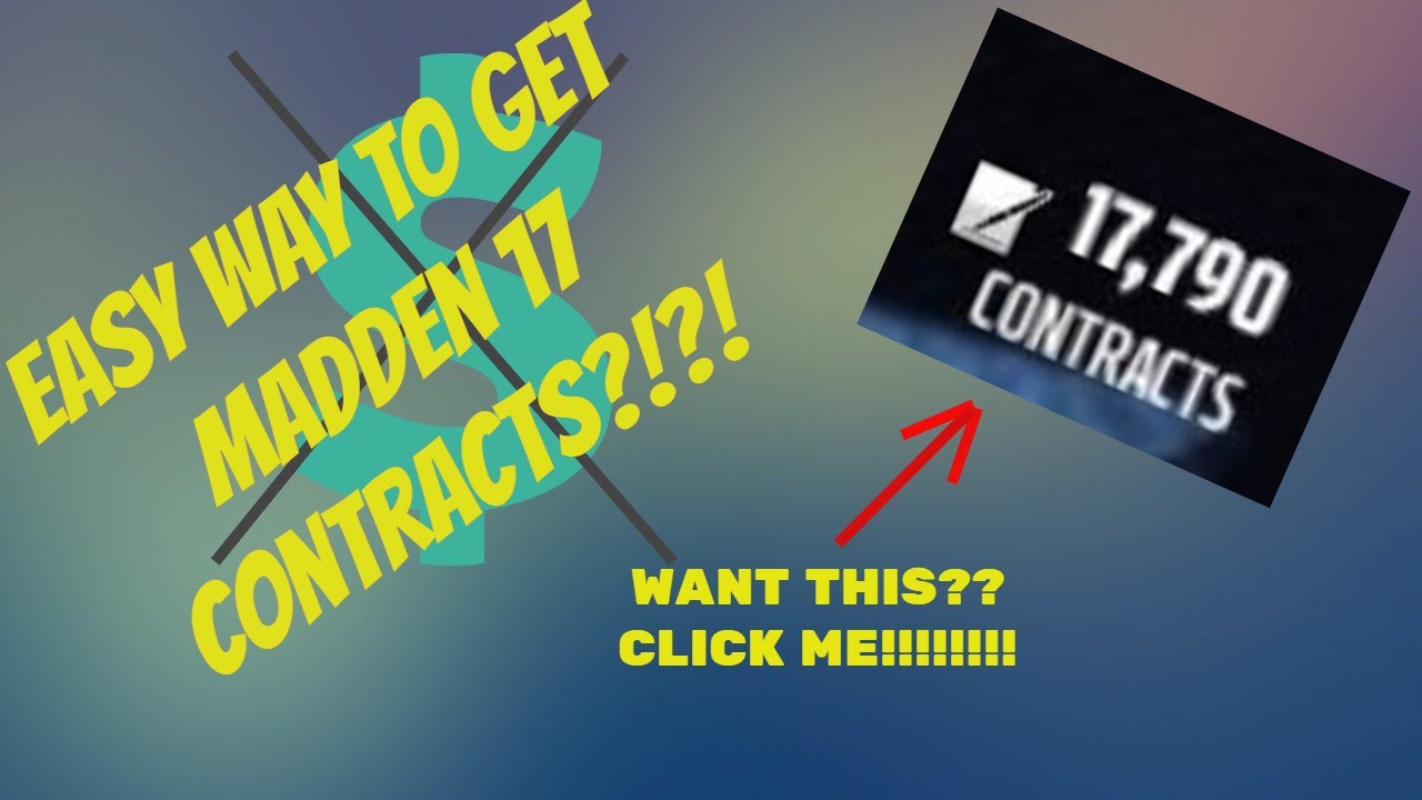 Easy Madden 17 Contracts!! Spend Under 2500 Coins For 500 Contract