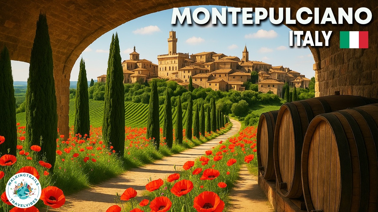 Montepulciano, Italy 🇮🇹 | Tuscany’s Wine Jewel & One of Its Most Beautiful Town | 4K Walking Tour
