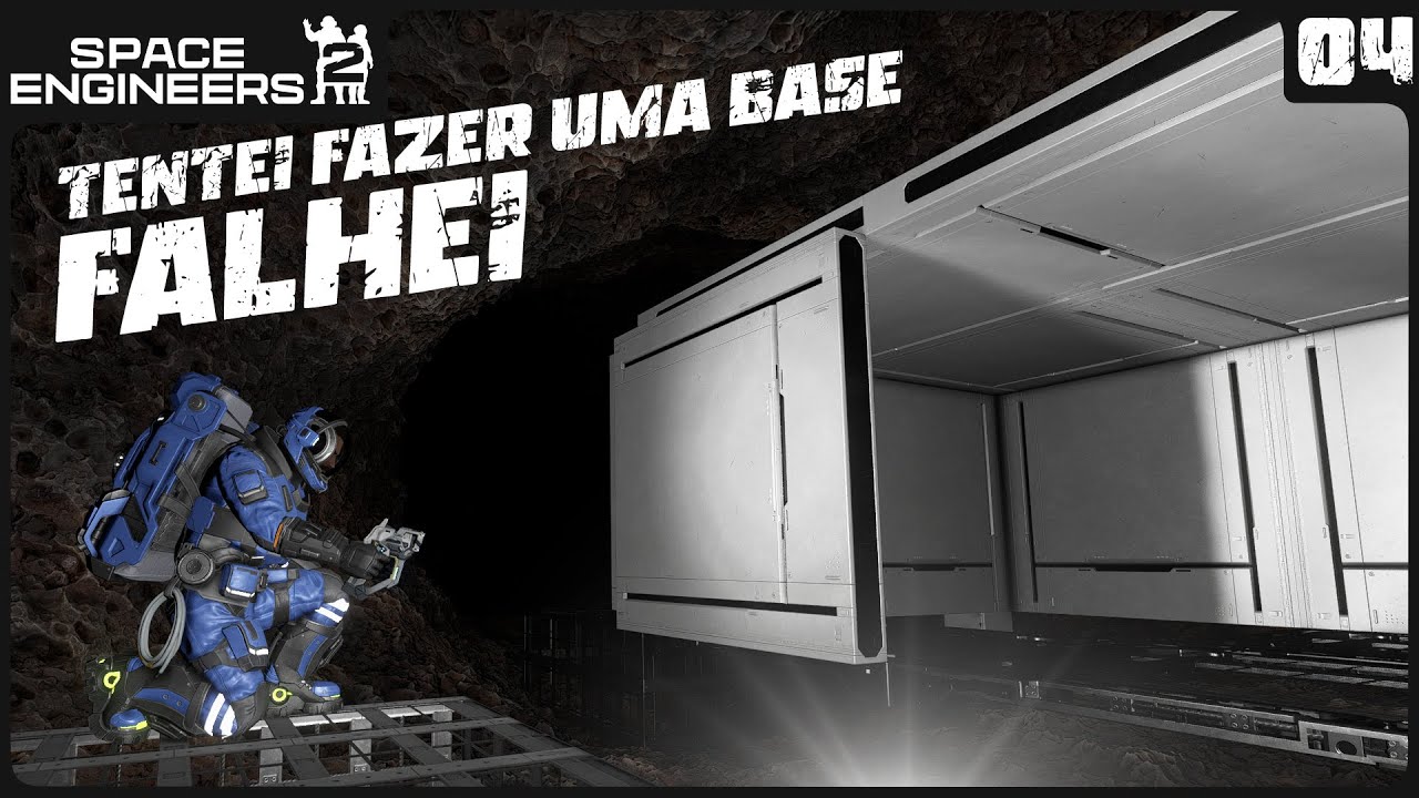 TENTEI CONSTRUIR UMA BASE... FALHEI!!!! - Space Engineers 2