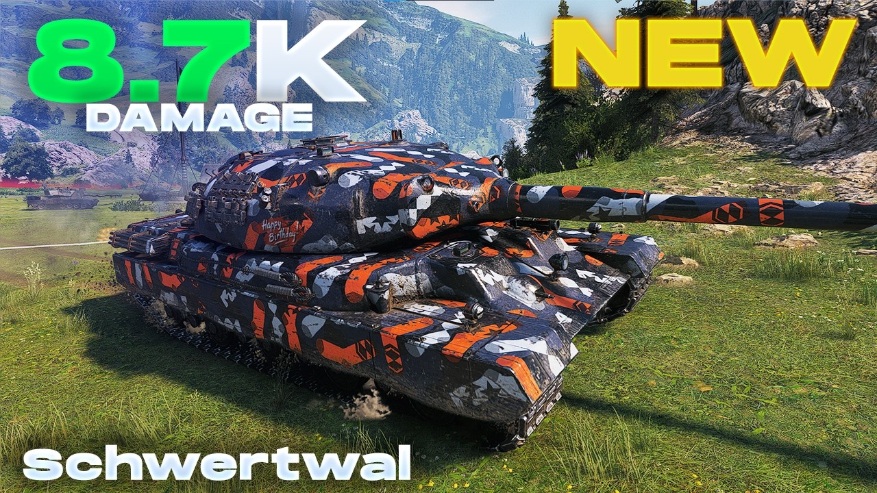 Schwertwal New Dangerous German Heavy Tank - 8,7K Damage, 5 Frags