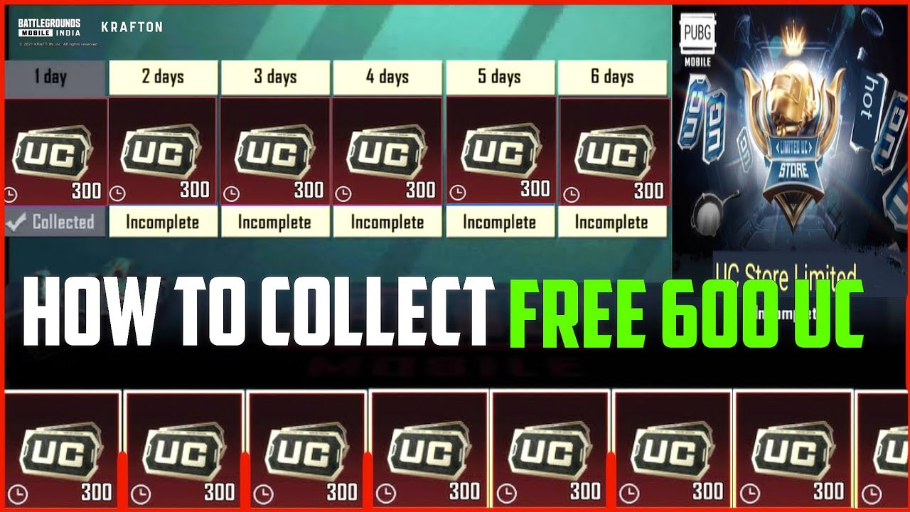 HOW TO COLLECT 600 UC FREE IN BGMI // BGMI FREE LIMITED UC // HOW TO GET FREE LIMITED UC IN BGMI