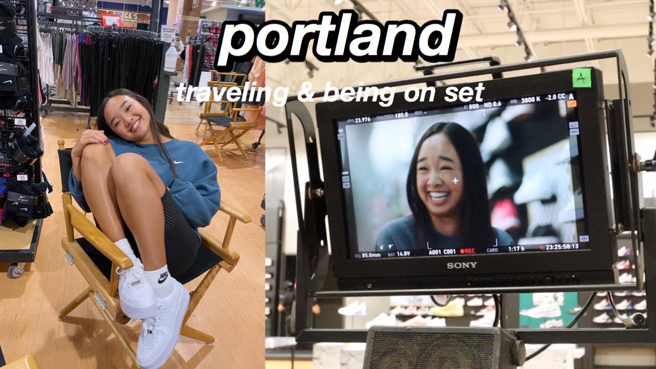 PORTLAND VLOG PT. 1 | traveling & being on set! Nicole Laeno