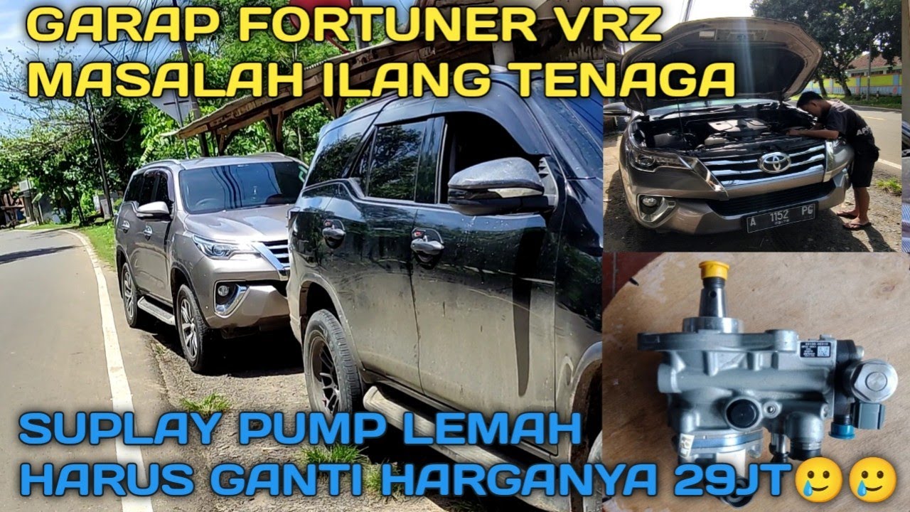 garap fortuner vrz masalah ilang tenaga. check engine nyala