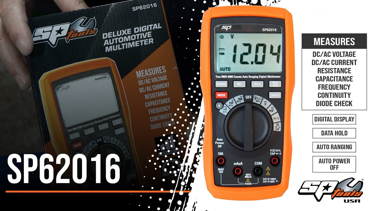 The SP Auto-Ranging True RMS Multimeter - SP62016