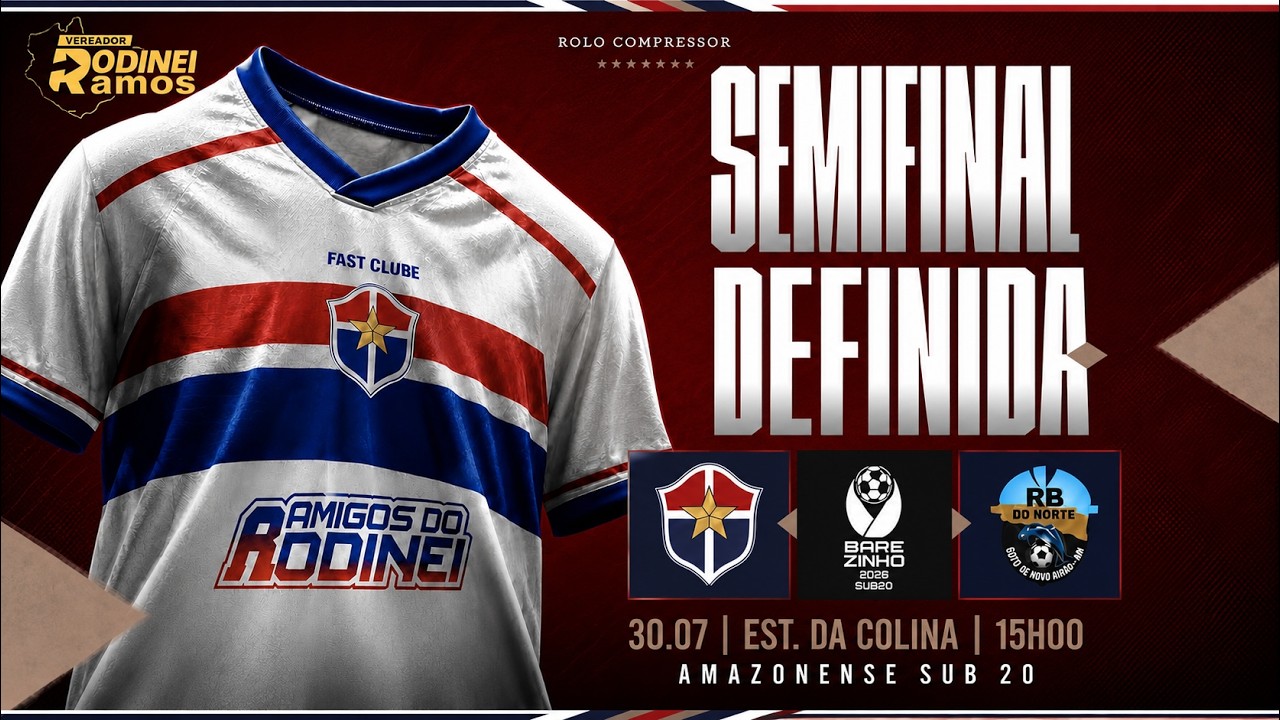 FAST CLUBE X RB DO NORTE | BAREZINHO SUB-20 | SEMIFINAL - AO VIVO COM IMAGENS