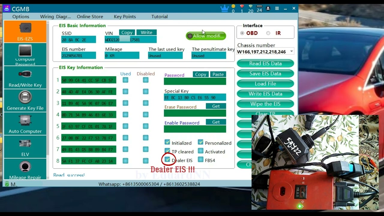CGDI MB wipe and write Dealer EIS