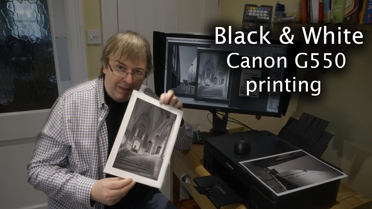 Canon G550 printing black and white photos on the G500 series. Profiling and media
