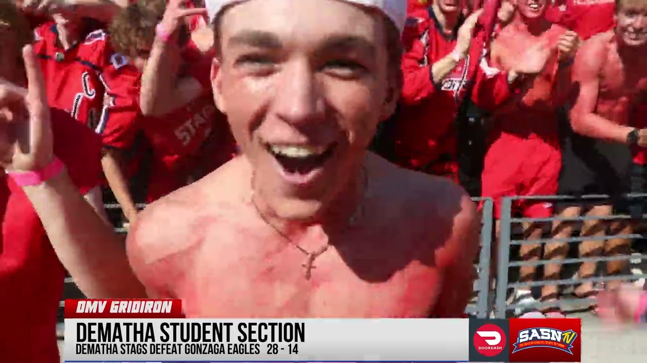 DMV Gridiron Interviews DeMatha Student Section