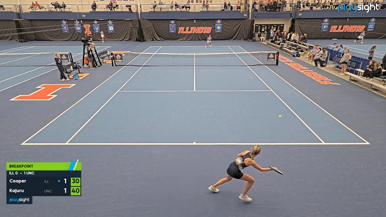 Women's singles 3 -  ILLINOIS v UNC  - 6 2 26