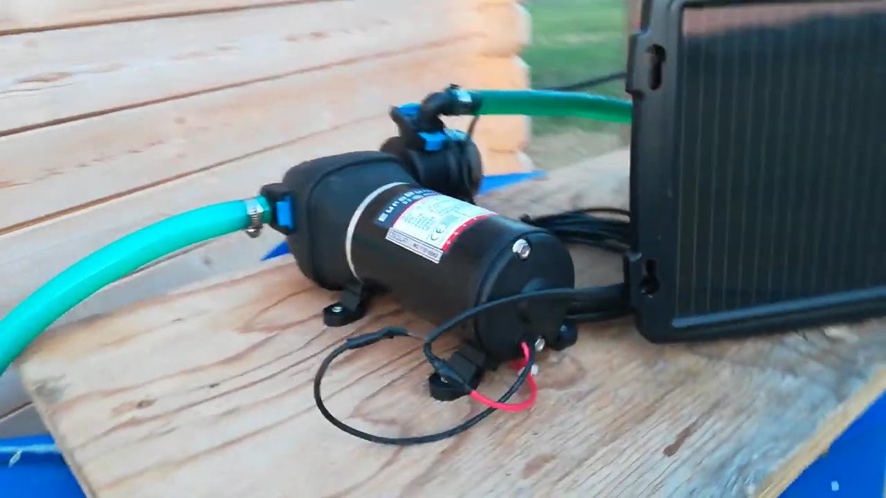 Pompa acqua pannello solare e batteria 12v