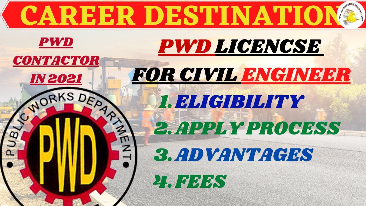 PWD CONTRACTOR LICENSE FOR CIVIL CONTACTOR IN 2021 #FULL_DETAILS