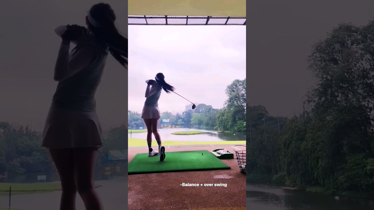 Gege Elisa Playing Golf