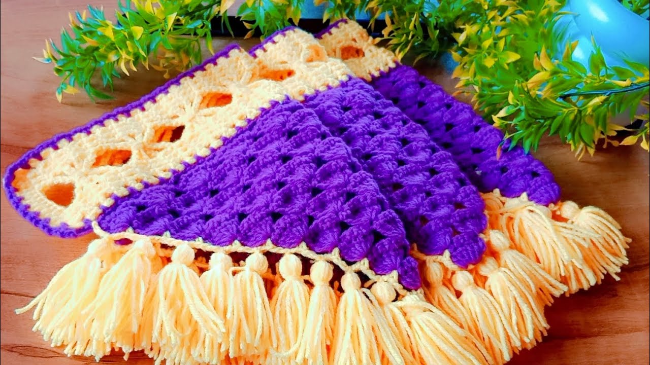 🔥 Amazing latest crochet toran design #2024, woolen toran,gate parda, jhalar, navratri special toran