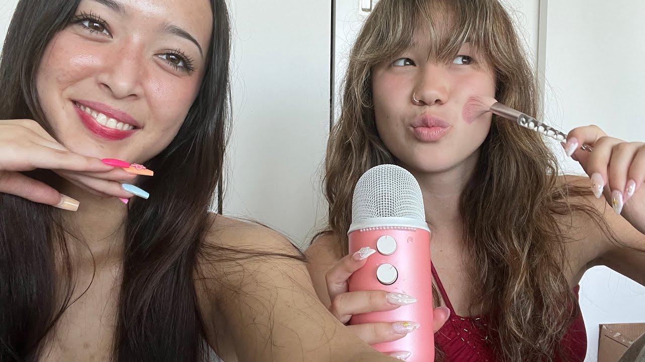 My Friend Tries ASMR (she's sooooo good)