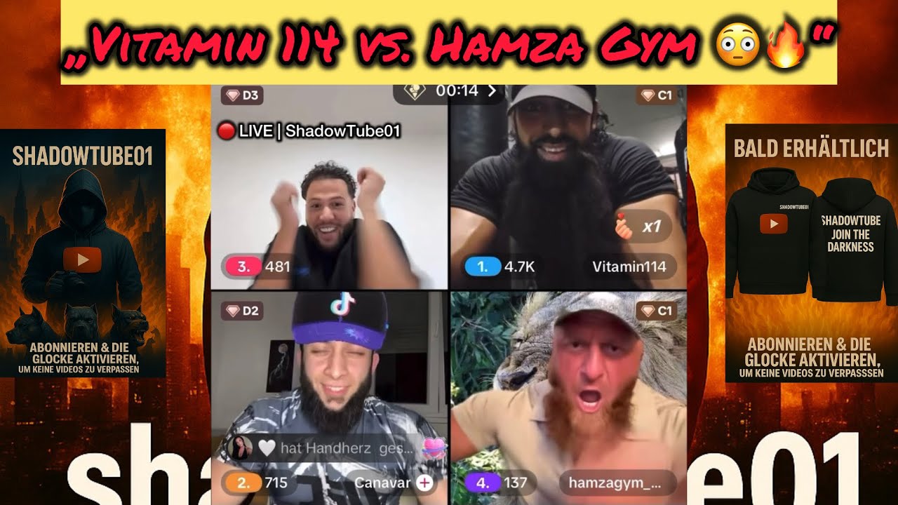 „🔥 Totale KATASTROPHE im Livestream! Vitamin 114 vs. Hamza Gym eskaliert komplett 😳 | BARRELO“