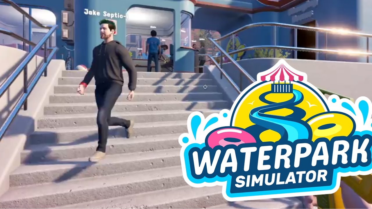 JACKSEPTICEYE IS IN THIS GAME?! | Waterpark Simulator #7