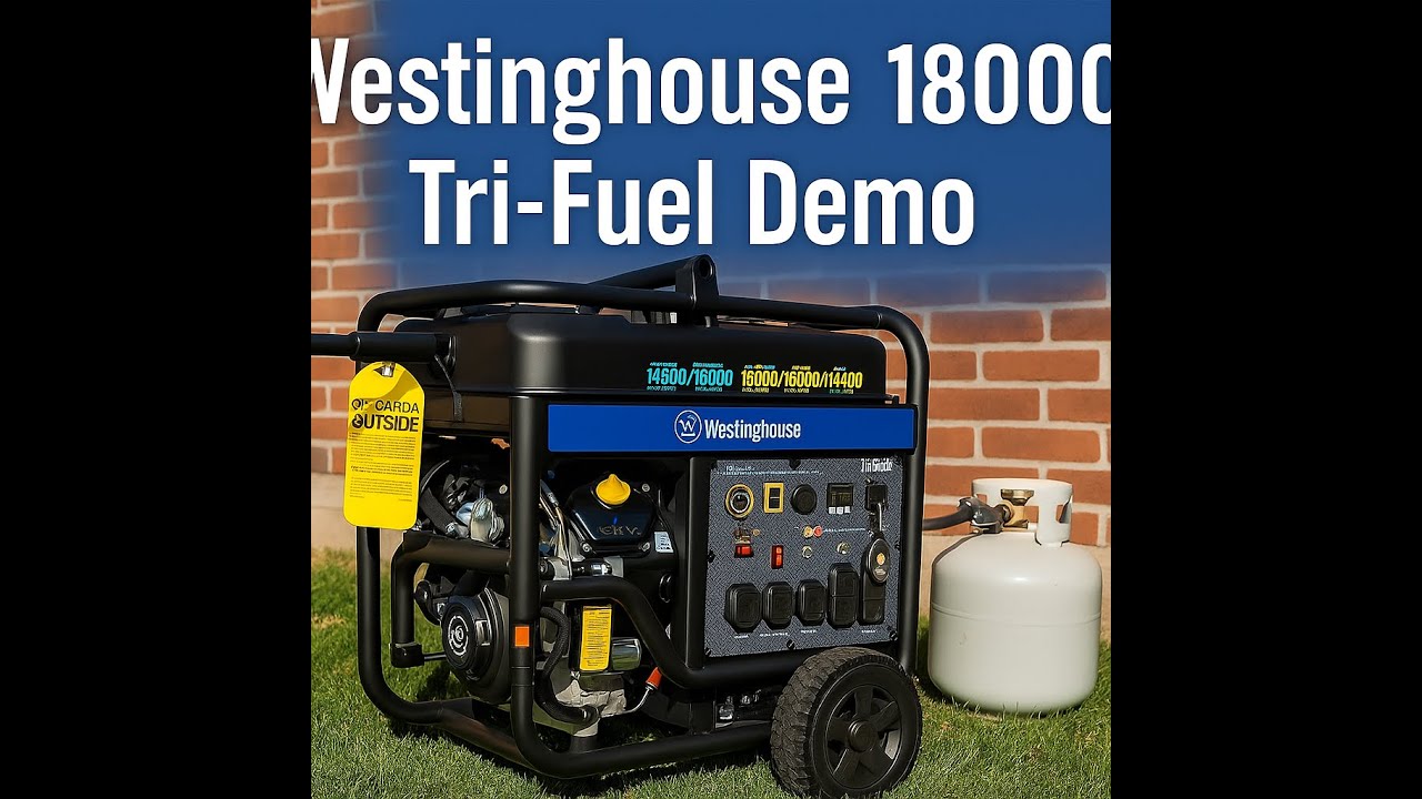 Westinghouse WGen14500TFC Tri-Fuel Portable Generator – Full Demo