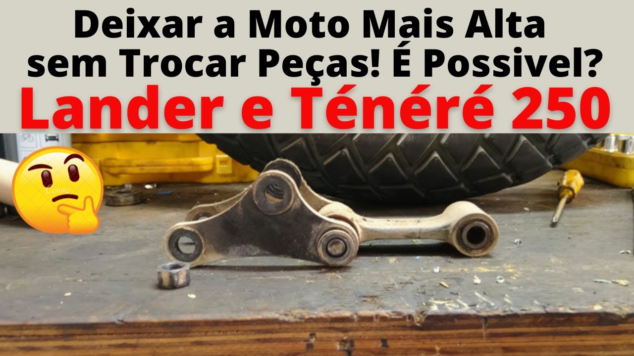 Levantar a Traseira da Lander / Ténéré 250! É Viável? Perde Estabilidade? Fica Bom?