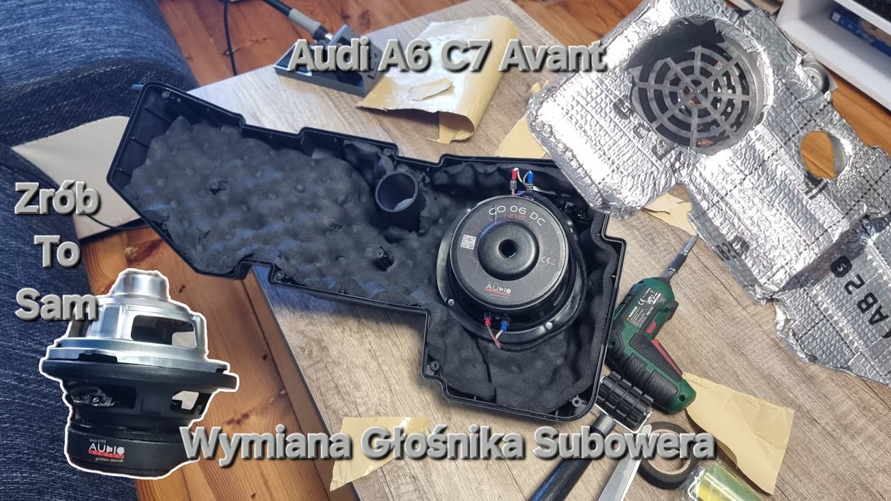 Wymiana głosnika Subower Audi A6 C7 Avant