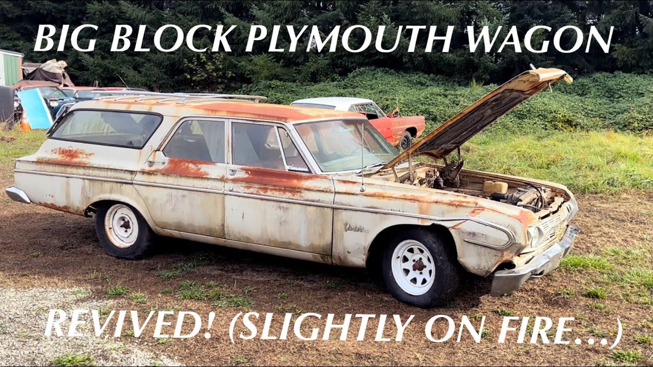 Field Rescue! Will This Abandoned Big Block 1964 Plymouth Wagon Run And Drive?