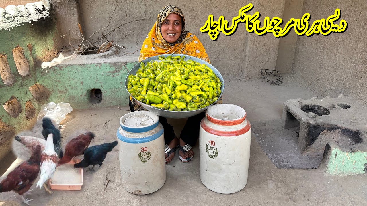 Hari Mircho Ka Mix Achar || Instant Green Chilli 🌶️ Pickle || Achar || Village Achar Recipe