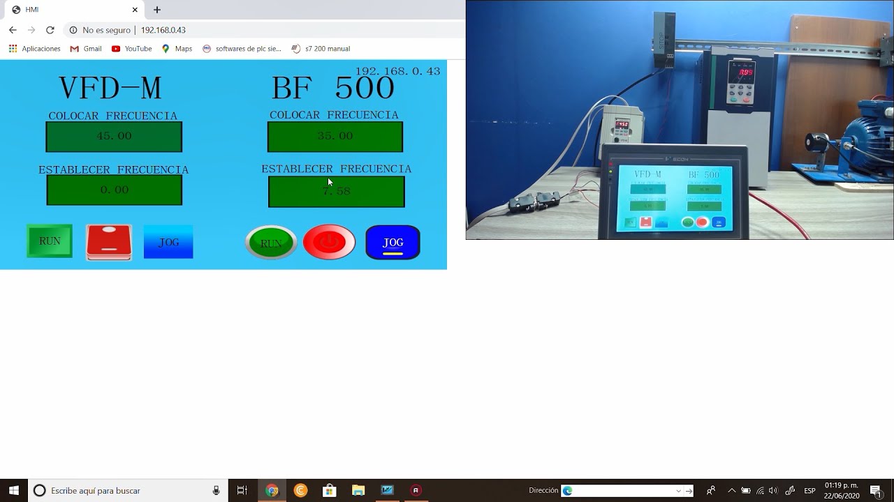 Controlar Variador de Frecuencia con HMI