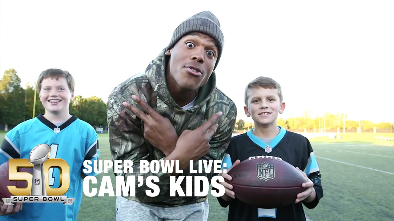 Behind The Scenes With Cam's Kids | Super Bowl Live | NFL